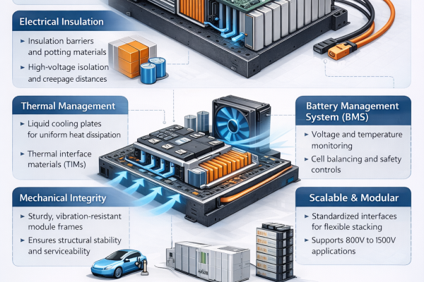 High-Voltage Battery Modules: Design and Integration for Advanced Energy Systems