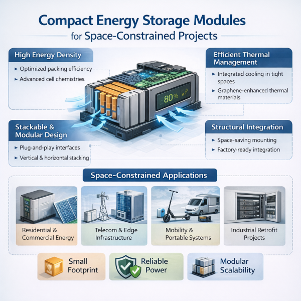Compact Energy Storage Modules for Space-Constrained Projects: Design Strategies and Applications