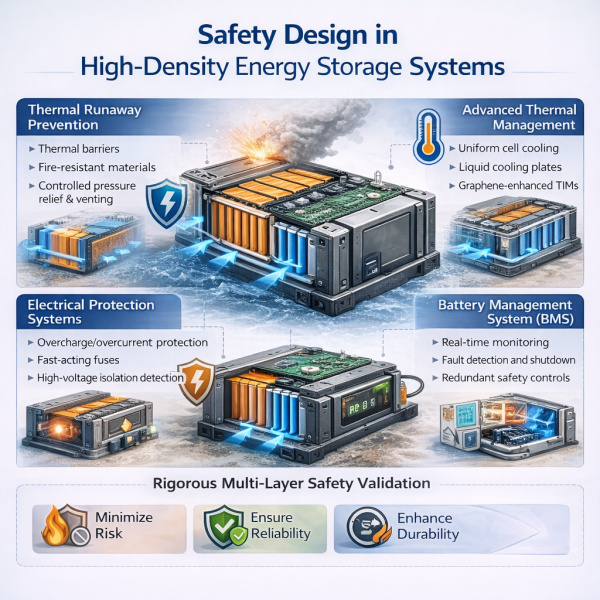 Safety Design in High-Density Energy Storage Systems: Engineering for Risk Mitigation and Reliability