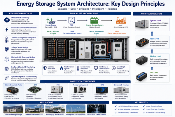 Energy Storage System Architecture: Key Design Principles for Scalable and Reliable Deployment