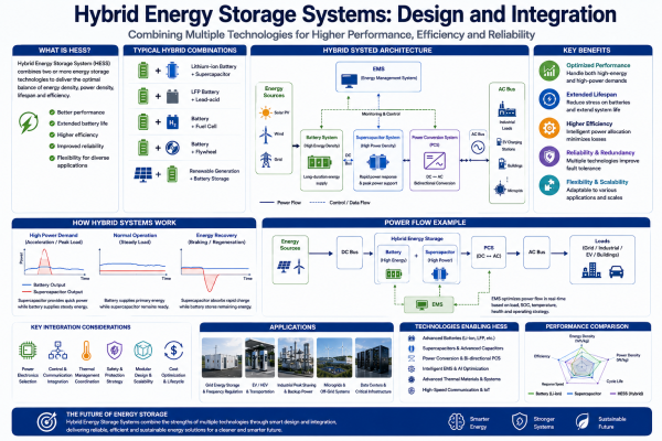 Hybrid Energy Storage Systems: Design and Integration for Next-Generation Energy Solutions