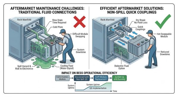 How to Choose the Right Quick Coupling for Liquid Cooling in Energy Storage Systems (BESS)