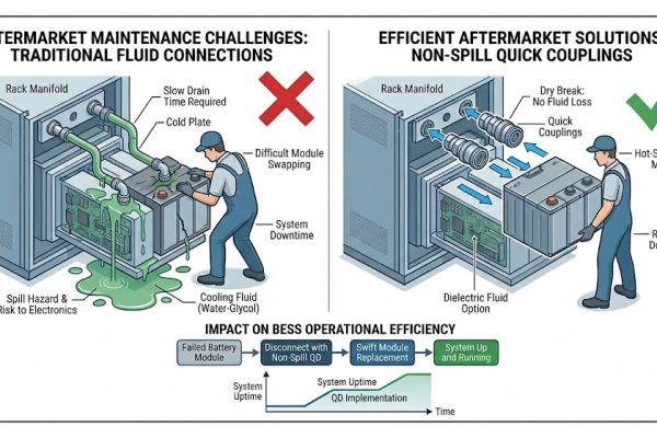 How to Choose the Right Quick Coupling for Liquid Cooling in Energy Storage Systems (BESS)