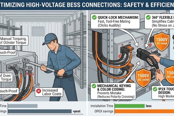 Sourcing Guide: How High-Voltage Connectors Mitigate Safety Risks and Lower OPEX in Commercial BESS