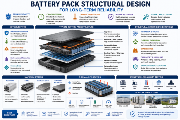 Battery Pack Structural Design for Long-Term Reliability