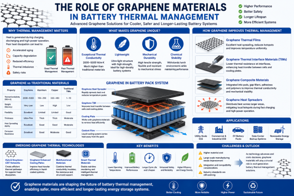 The Role of Graphene Materials in Battery Thermal Management