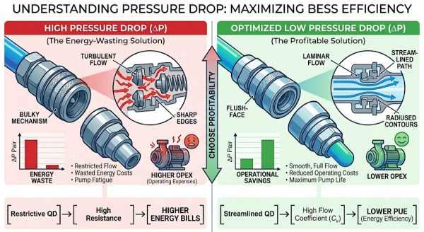 Why Sourcing Low-Resistance Quick Couplings is the Secret to Reducing BESS Operating Costs