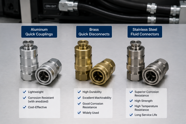 Material Selection for Liquid Cooling QDs: Aluminum vs. Brass vs. Stainless Steel
