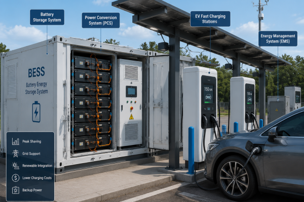 Battery Systems for EV Charging Infrastructure