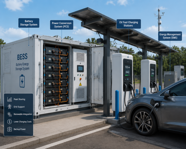 Battery Systems for EV Charging Infrastructure