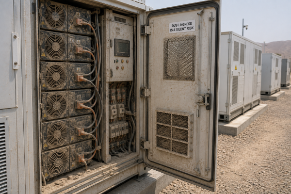Dust Ingress: An Overlooked Risk in Energy Storage Systems
