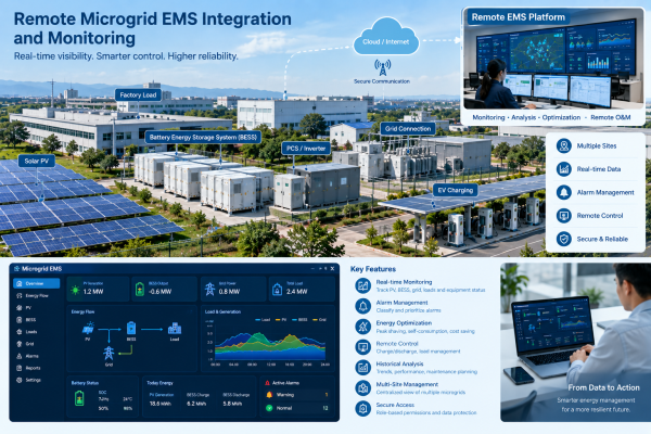 Remote Microgrid EMS Integration and Monitoring
