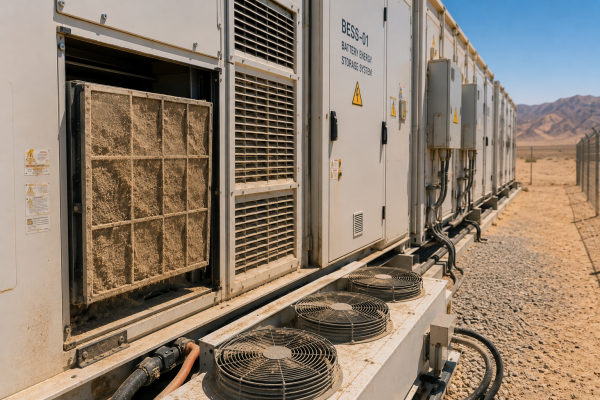 How Sand and Dust Affect Cooling Performance in BESS