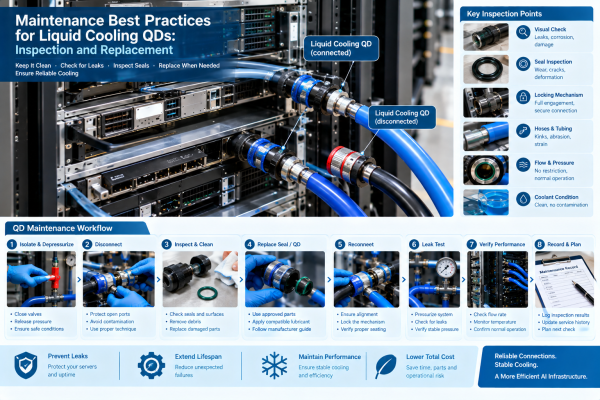 Maintenance Best Practices for Liquid Cooling QDs: Inspection and Replacement