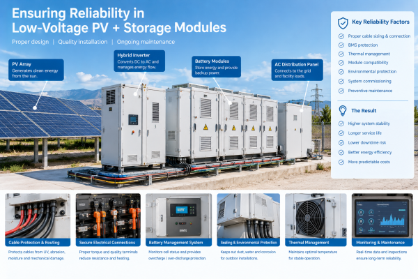 Ensuring Reliability in Low-Voltage PV + Storage Modules
