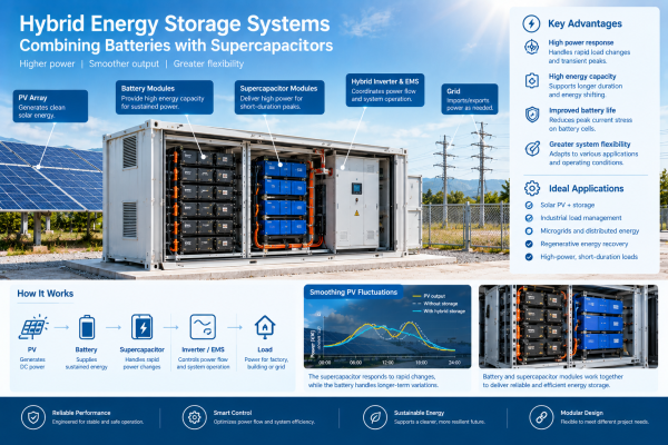 Hybrid Energy Storage Systems: Combining Batteries with Supercapacitors