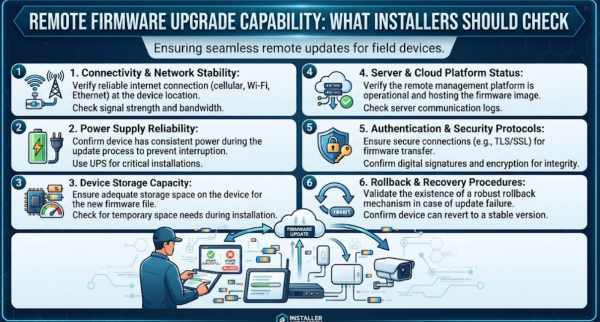 Remote Firmware Upgrade Capability: What Installers Should Check