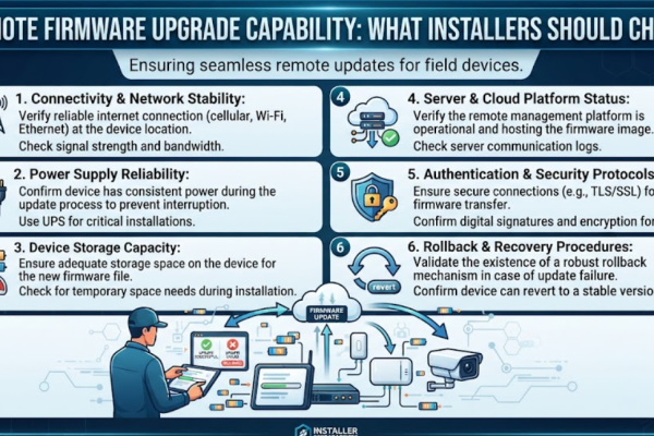 Remote Firmware Upgrade Capability: What Installers Should Check
